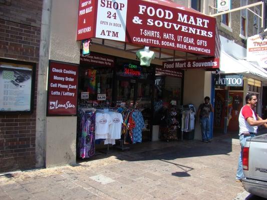 Shop 24 is Food Mart & souvenirs stores