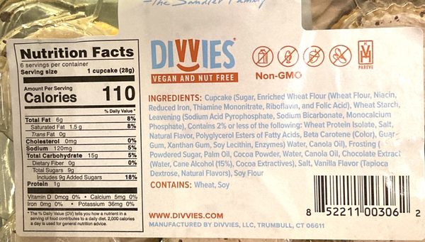 Ingredients are not bad. I wasn't food sensitive to this cupcake. Posted 01/16/21