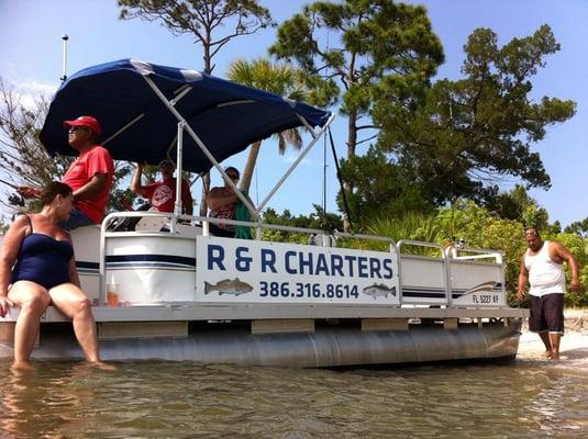 Fishing, cruising, exploring and swimming in the Daytona Beach area, R & R Charters is fun for the whole family!