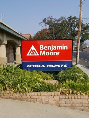 Benjamin Moore monument sign upgrade