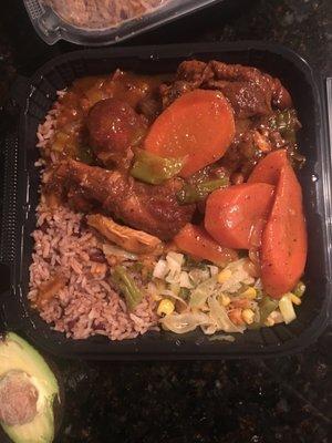 Brown stew chicken (small)