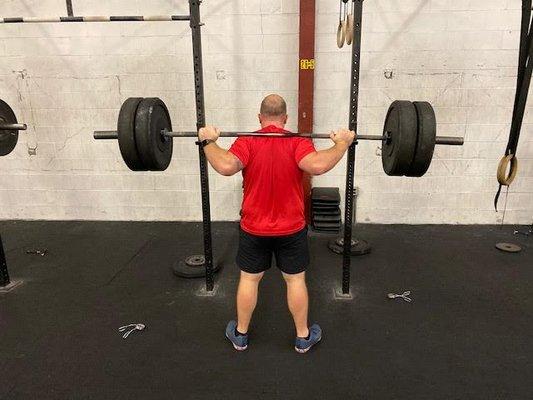 Back Squatting in CrossFit Class