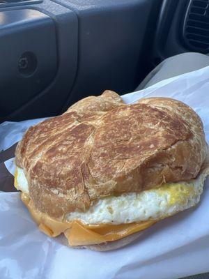 Croissant Ham Egg & Cheese Sandwich