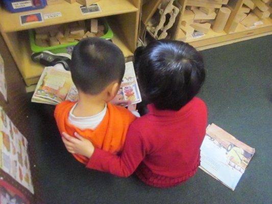 Children's Village provides a literacy-rich environment.  Children who love to read, love to learn.