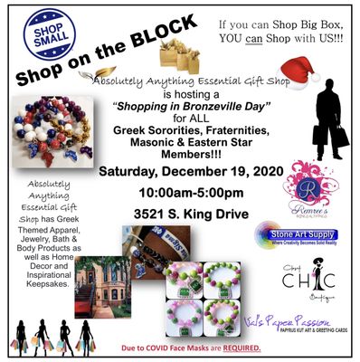 Shop on the Block in Chicago at the Absolutely Anything Essential Gift Shop.