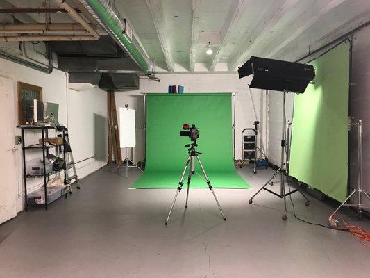 Our in-house green screen studio space.