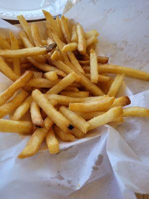 Large portion of French fries