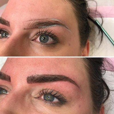 Microblading provides the client the ability to have luxurious brows to their exact desire.