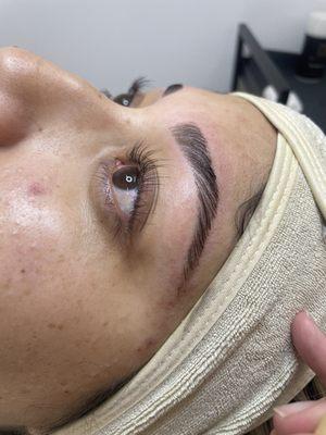 Eyelash lift and Brow Lamination