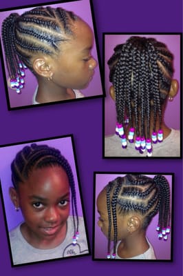 Ponytail w/ beads... 8-)