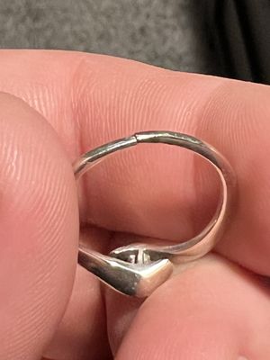 My ring after they "fixed it"....This photo was taken today... it was fixed approximately 3 weeks ago....