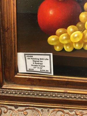 Paintings here are very overpriced