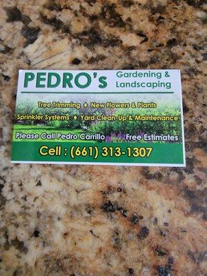 Pedros Gardening Service