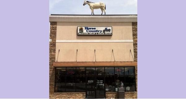 Our storefront, with the iconic horse!