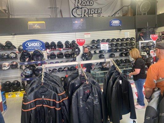 Walk of helmets. A small sample.