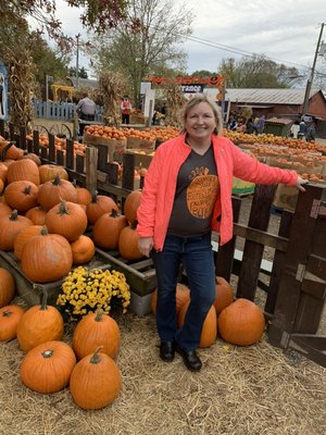 Time out to pick out a pumpkin. No organizing required!