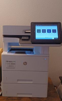 We are able to print and scan documents when needed.