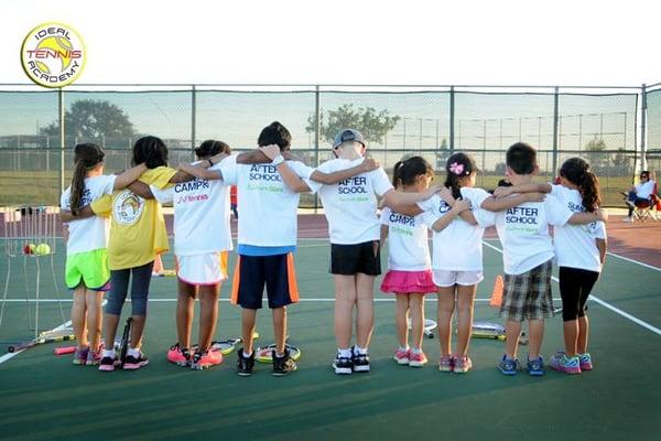 Ideal Tennis students are united in their love for tennis!