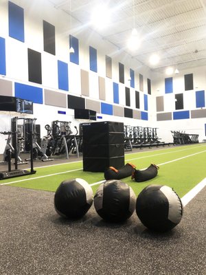 New functional fitness and strength training area, including performance turf, was added in early 2020.