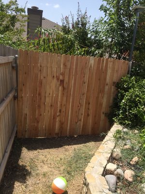 A small fence repair done for a customer!