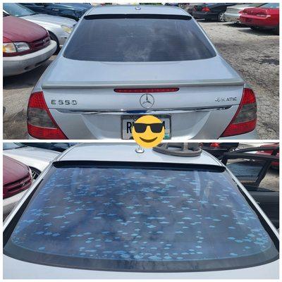 Back glass tint replacement