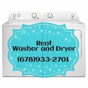 Rent washer and dryer.  6789332701