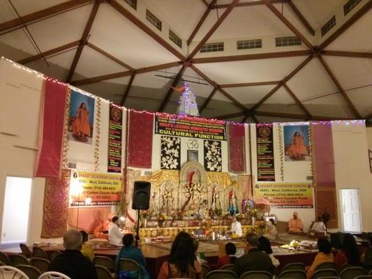 Inside the temple