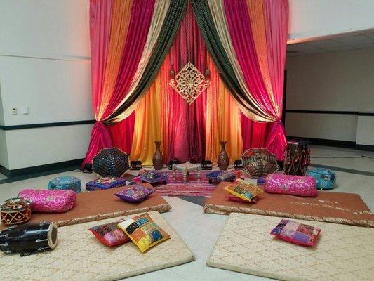 Bay Area Indian Wedding Decorations - Sangeet & Mehndi Decor