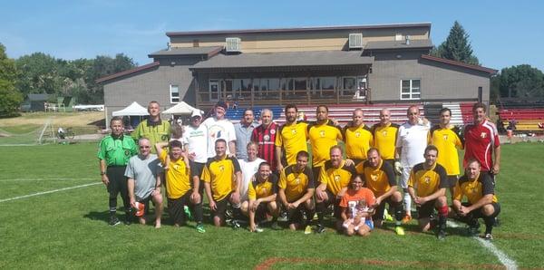 2015 men's over 35 Kickers Soccer League champions....The Coloradoans!