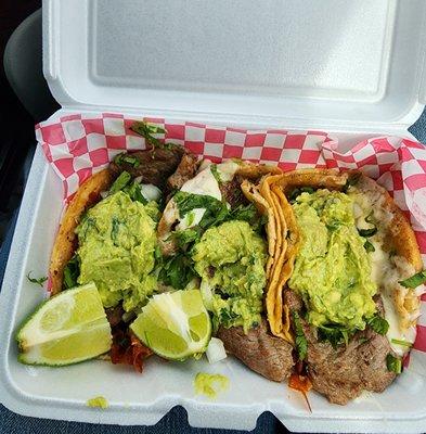 Ribeye Tacos w/ Guacamole