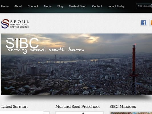 Seoul International Baptist Church needed an overhaul of their website. This WordPress site served the congregation for 5 years.