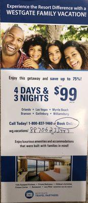 Book this deal online and save!!