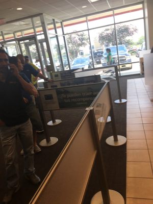 No teller's long lines. This is not a good bank to back with .....