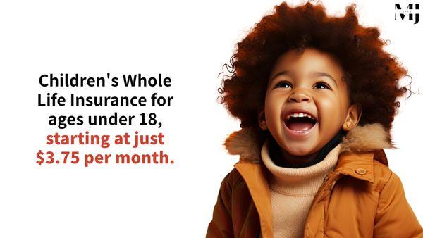 Secure your child's future with children's whole life insurance. Guaranteed protection and cash value for your child's dreams.