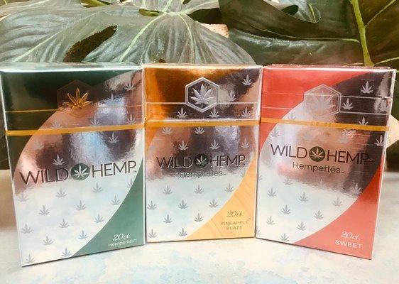 Pre-roll CBD hemp cigarette packs. Wild Hemp Hempettes are some of our most popular CBD flower products.