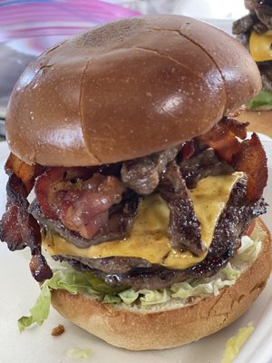 Steak & Bacon Cheese burger