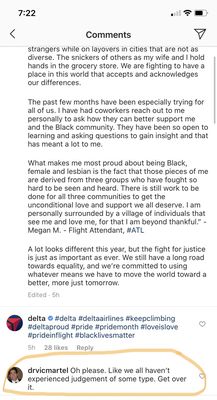 An Instagram comment Dr. Martel made from a black, female, lesbian. Just thought it would be helpful to show the character of this dentist.