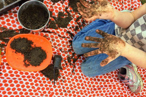 Allowing curious preschoolers to play outside gives them the opportunity to ask questions, learn about their surroundings.