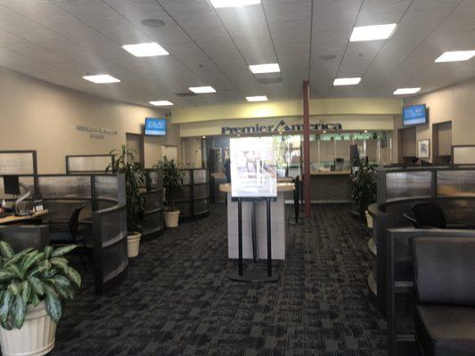 Inside the T.O. Branch of Premier America Credit Union