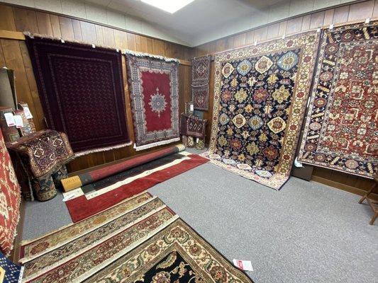 Our Eugene location houses a variety of beautiful area rugs to shop.