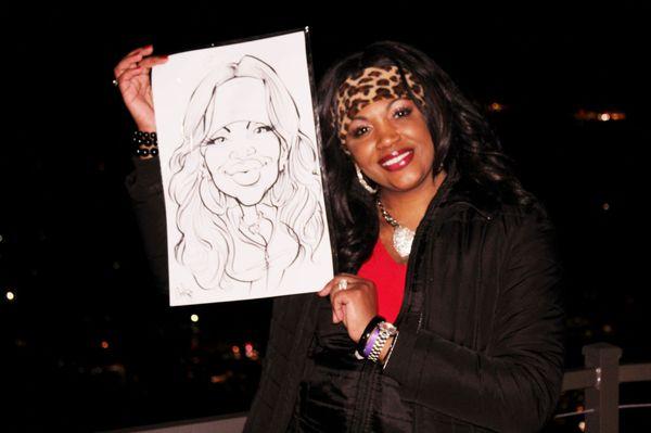 One of the best moments on my vacay..my artist had me laughing the whole time..Really Talented  Janelle