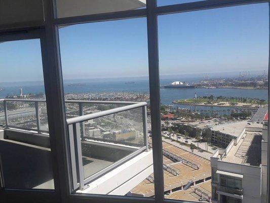 400 W. Ocean Blvd living room view closed 6/23/2017