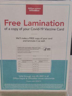 Free lamination