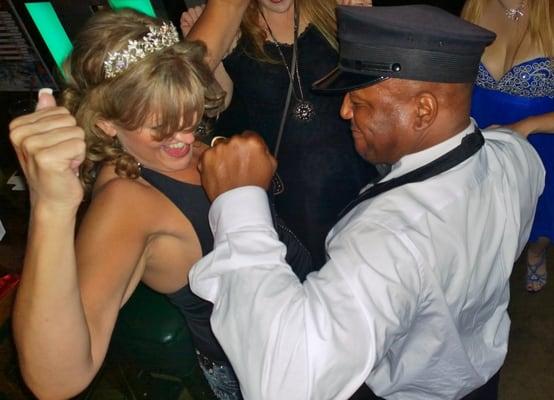 Limo Driver Tony Dancing with Bride To Be