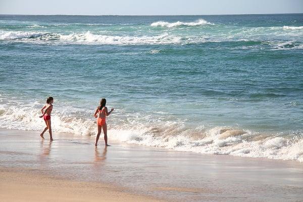 Clean clear beautiful Ocean playground