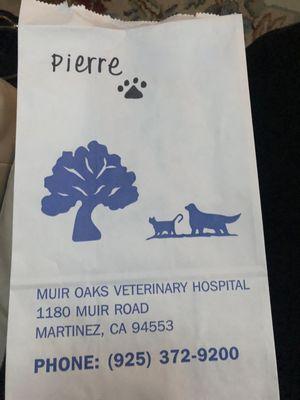 Seeing my dog's name with paw print just made me smile.