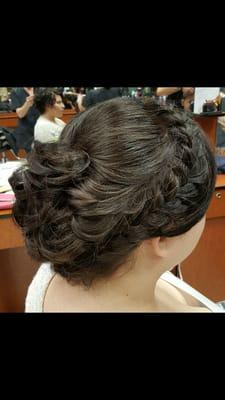 Wedding updo by Cathy