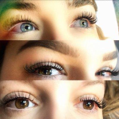 A few sets of eyelashes done in the salon !