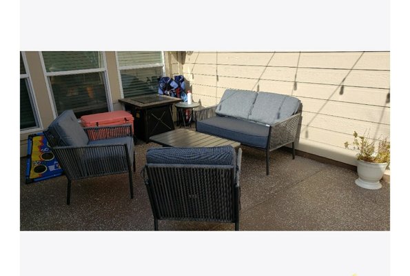 Patio set up