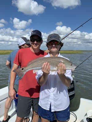 Redfish caught while fishing St. Simons